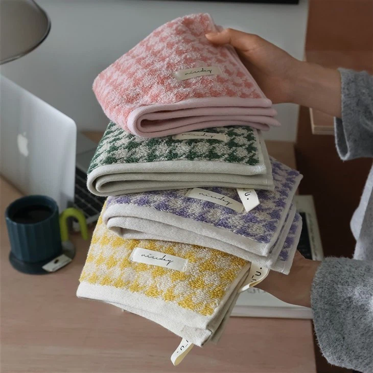 Embroidered Adult Towel Combed Cotton Yarn Dyed Jacquard Craft Bath Towel Children's Face Towel