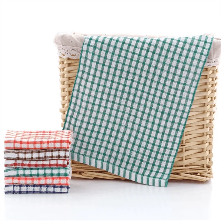Cotton Checkered Super Absorption Hand Towel
