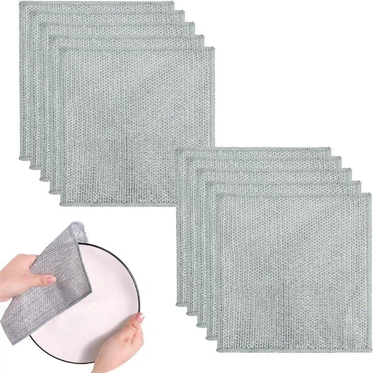 Single Layer Wire Cleaning Cloth Remove Oil Without Hurting Hands Dishcloth