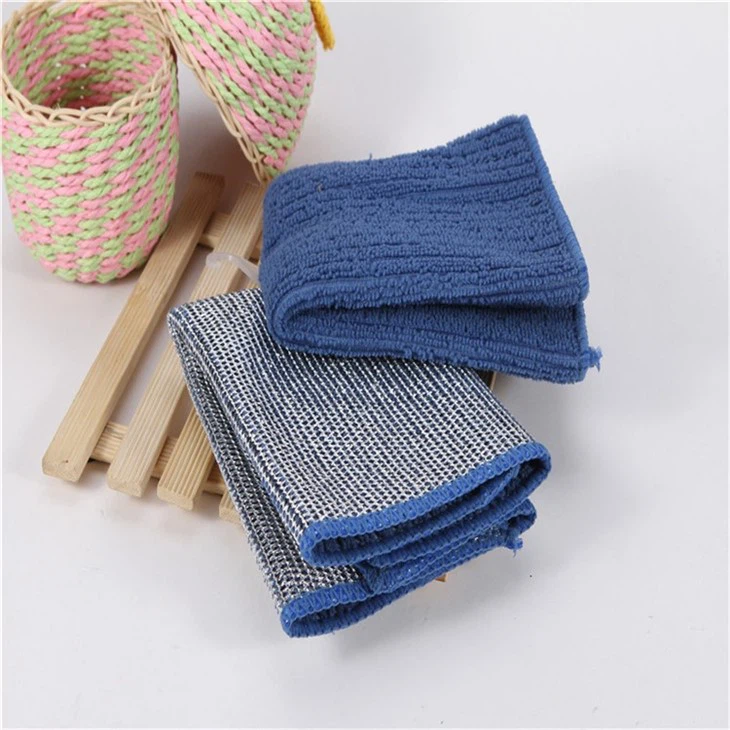 Creative Microfiber & Wire Cleaning Cloth Multi-usage Dishcloth